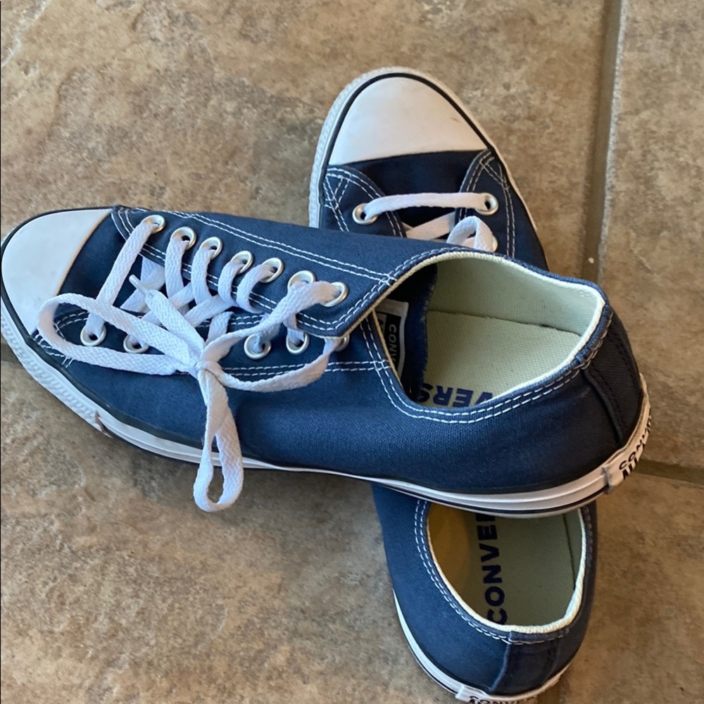 Converse Blue Canvas Sneakers